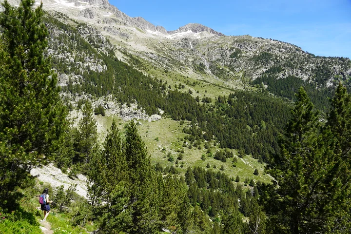 Camino de bajada hacia la Mallata Baja