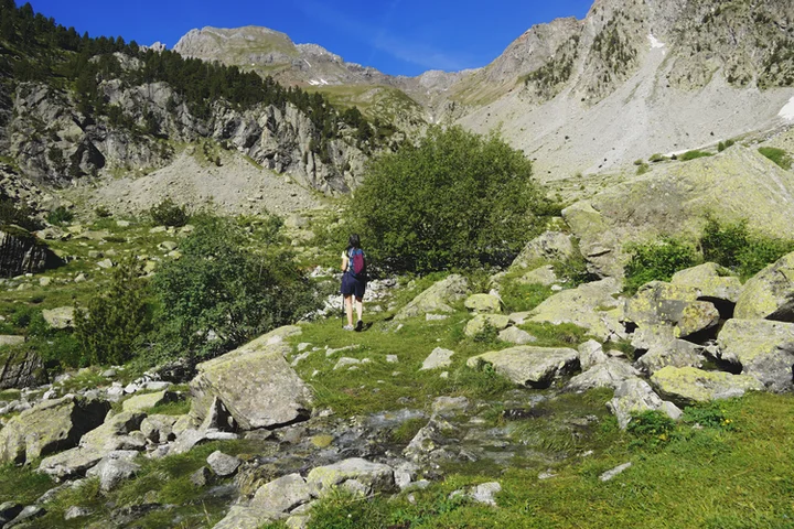 Camino hacia el barranco de Argualas