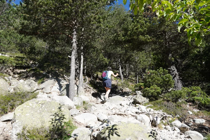Tramo se subida hacia la Mallata Baja