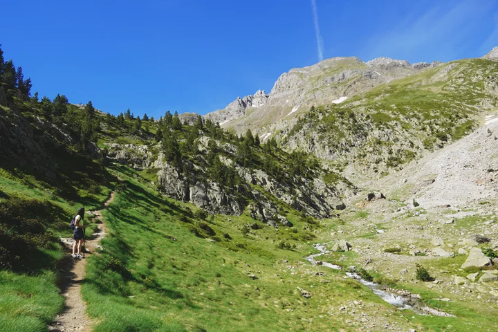 Pequeño repecho tras cruzar el barranco de Argualas