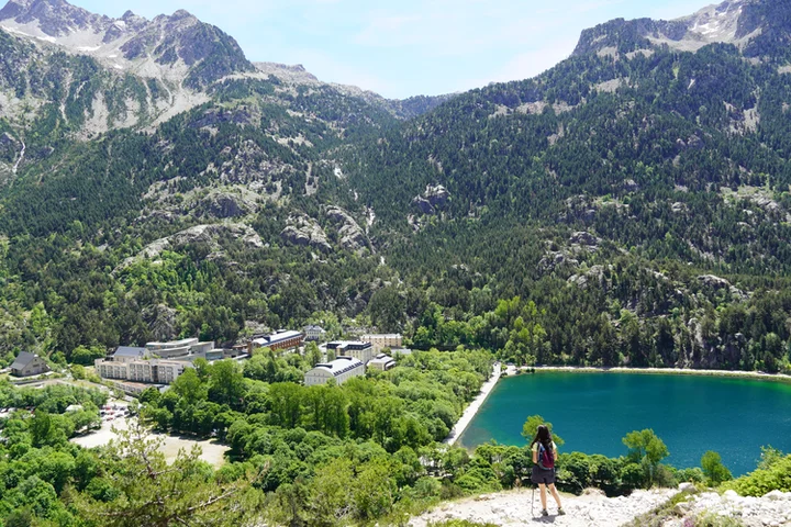Vistas de los Baños de Panticosa durante la bajada