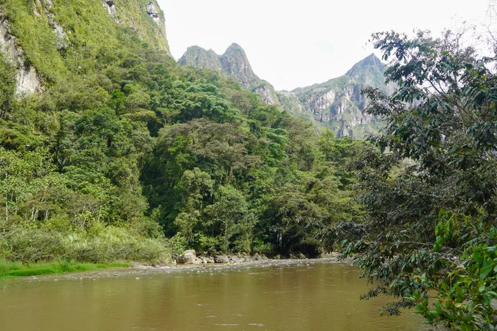 Vistas del río Vilcanota durante el recorrido