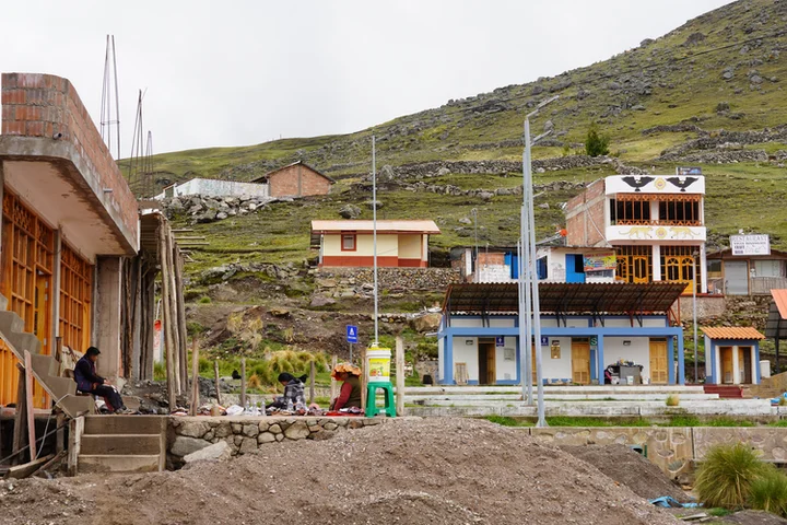 Edificios del poblado de Pacchanta