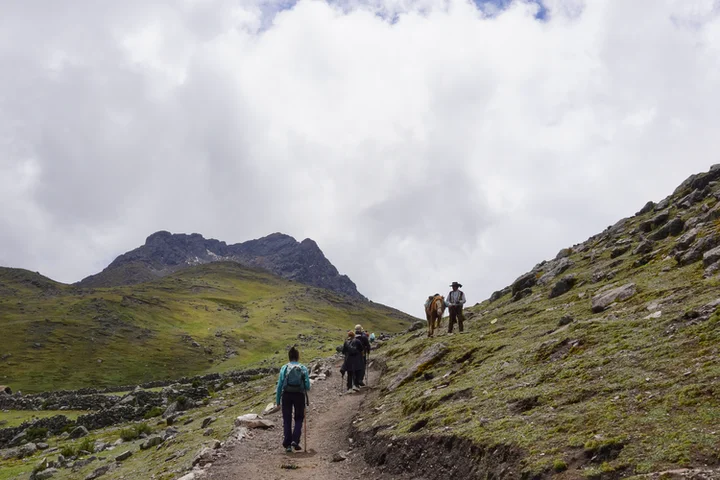 Tramo con más desnivel en la ruta a las lagunas de Ausangate