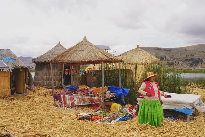 Casas de las Islas de los Uros