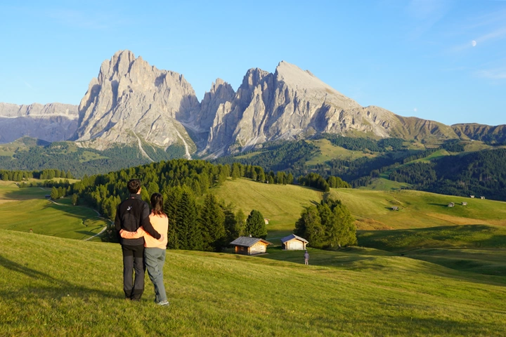 Vistas del Sassolungo y Sassopiatto